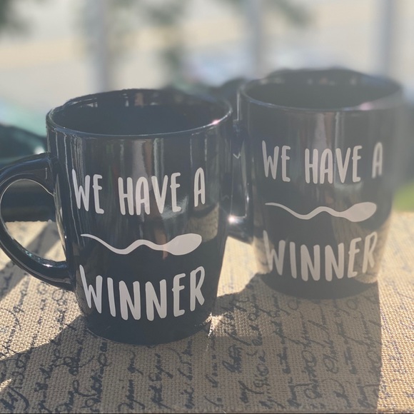 PREGNANCY GIFT🤰🏻 HANDMADE MUG SET 4 PARENTS-2-BE - Picture 4 of 4